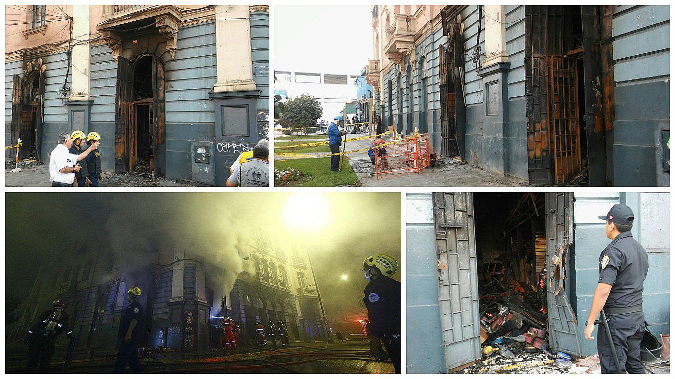 Plaza Dos de Mayo: declaran inhabitable edificio afectado por incendio (VIDEO)