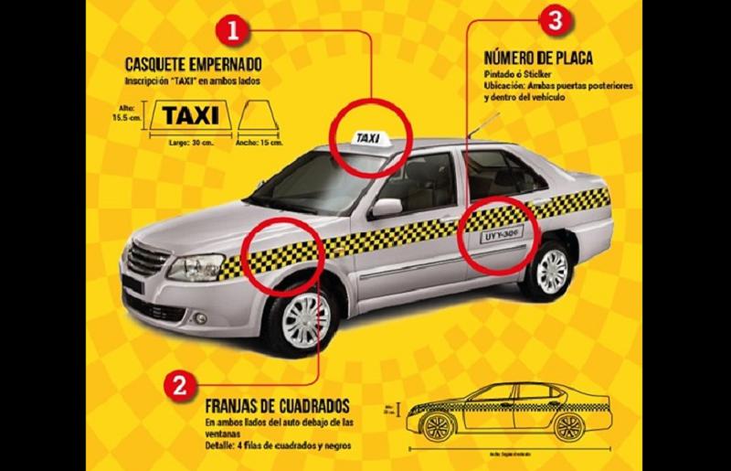 Tres tips para identificar un taxi formal