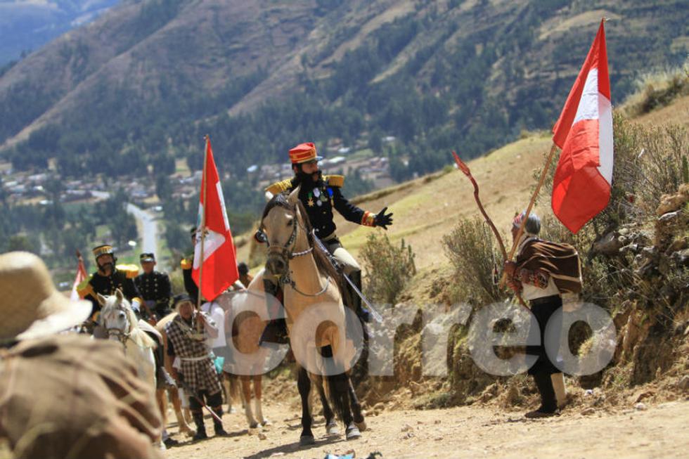 Con escenificación recuerdan a cientos de muertos en batalla con chilenos (FOTOS)