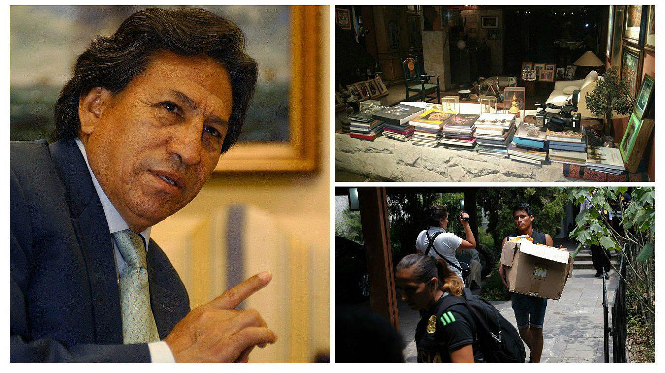 Alejandro Toledo: incautan caja fuerte y pieza de oro en su casa de Camacho (Video)