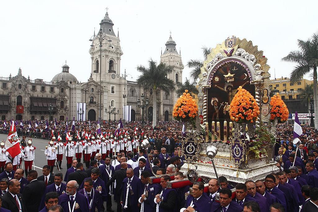 Semana Santa: Calles cerradas hasta el domingo 21 por procesión del Señor de Los Milagros 