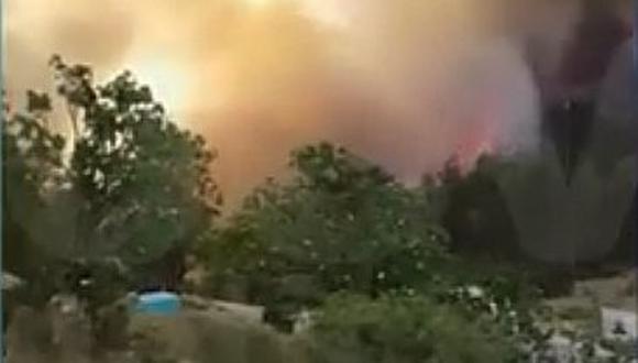 La Libertad: Incendio forestal se registra en el pueblo "La Tranca" (VÍDEO)