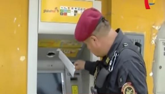 Taladran cajero automático para robar todo el dinero en Chaclacayo (VIDEO)