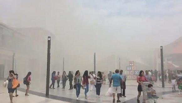 MegaPlaza: Amago de incendio fue controlado en centro comercial (VIDEO)
