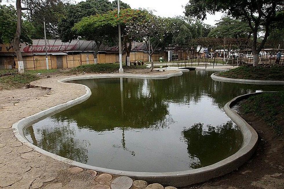 Mejoran parque Yonel Arroyo y construyen lagunas artificiales