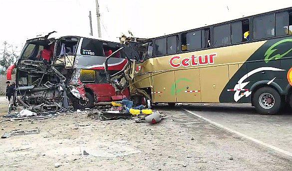 Muere la quinta víctima de choque de ómnibus de Cetur y Terra Móvil 
