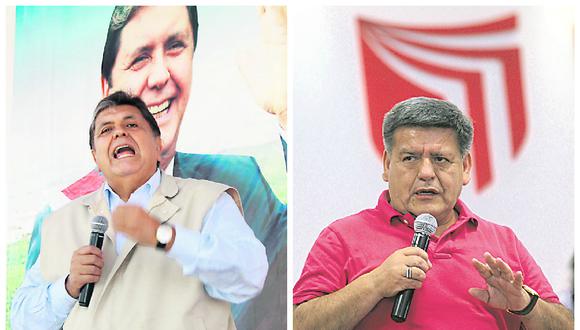 Alan García es el solitario candidato del APRA y César Acuña se lanza hoy