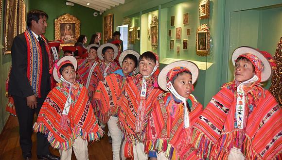 Niños de la comunidad de Huilloc visitan por primera vez el Museo Garcilaso