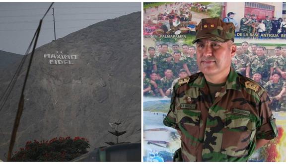 Diroes: Inspectoría de PNP evaluará a general que ordenó pintar su nombre en cerro