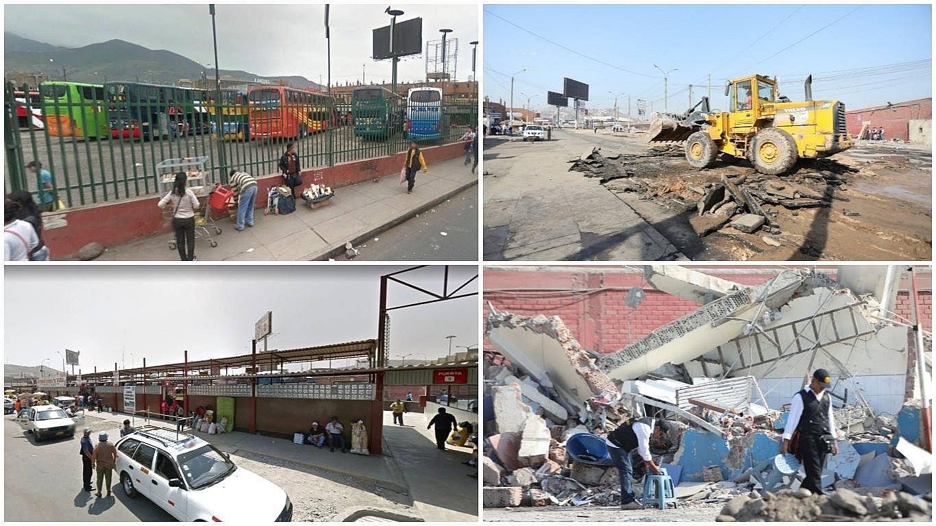 Mira el antes y después del terminal Fiori tras desalojo y demolición (FOTOS)