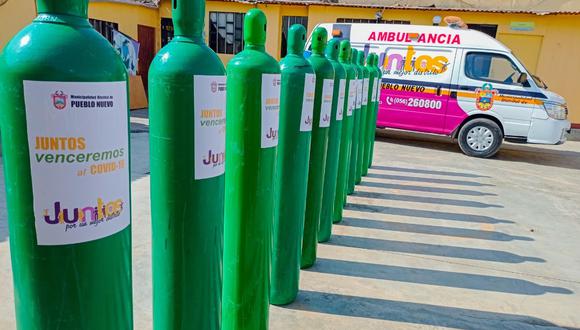 Ica: municipio de Pueblo Nuevo adquiere ambulancia y balones de oxígeno.