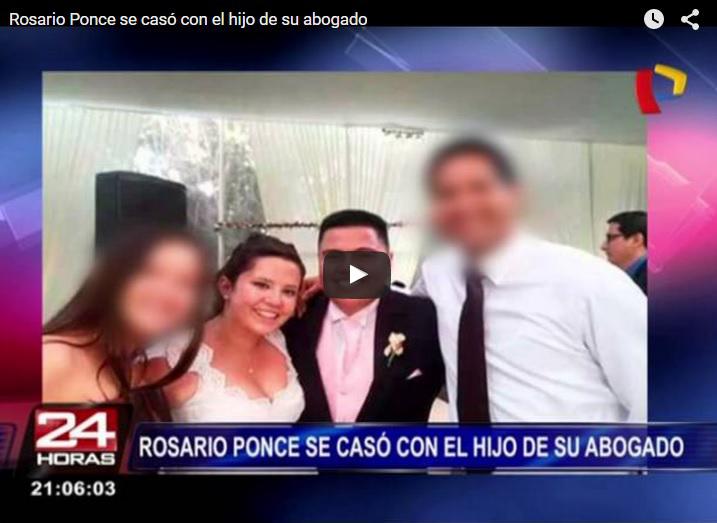 Rosario Ponce: Así fue la boda con su exnovio e hijo de su exabogado (VIDEO)