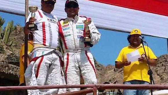 Edwin Rodríguez ocupó el segundo lugar del pódium en rally de Quilmana