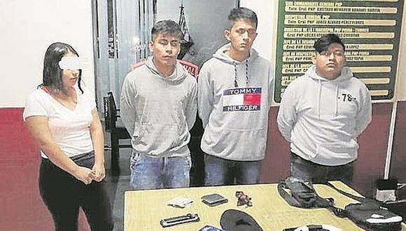 La Policía captura a tres presuntos asaltantes con armas y pasamontañas