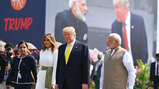 Donald Trump llegó a India para a realizar una visita oficial
