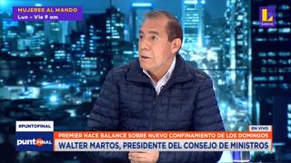 Walter Martos: “Somos el único país que está sincerando la cifras durante la pandemia”