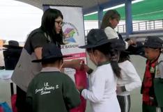 Tacna: Municipalidad de Jorge Basadre reparte sombreros a escolares para que se protejan de radiación solar