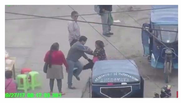 Nuevo Chimbote: Cámara de seguridad capta a mujer embarazada golpeando a hombre (VIDEO) 