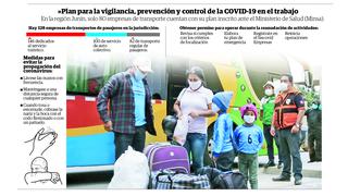 De 328 solo 80 empresas de transporte interprovincial tienen plan contra la COVID-19