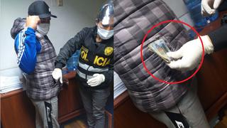 Intervienen a jefe policial con mil soles de presunta coima en Cusco