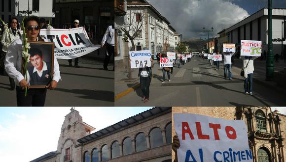 Cusco: En silencio  familiares de José Carlos Tupayachi pidieron justicia