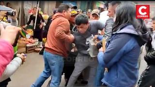 Huancayo: comerciantes ponen resistencia a incautación de balanzas adulteradas en operativo (VIDEO)