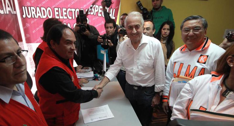 Alberto Sánchez Aizcorbe inscribió su candidatura a la alcaldía de Lima