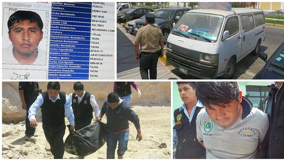 Chofer de combi implicado en asesinato de regidora en Tacna