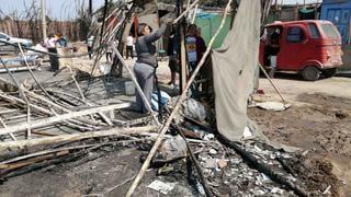 Chincha: más de una decena de familias se quedan sin viviendas tras voraz incendio