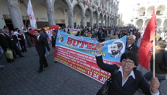 Minedu declara ilegal la huelga del Sutep en Arequipa