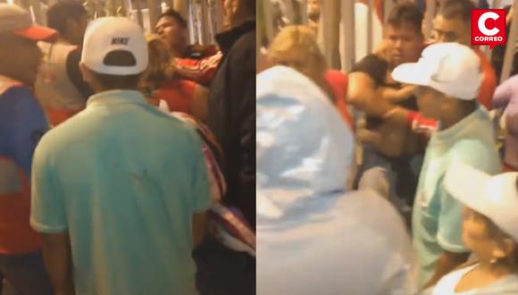 Se reportan violentas peleas por ingresar al Mall de San Juan del Lurigancho