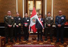 Pedro Castillo se reunió con el jefe del Comando Conjunto y los comandantes generales de las FF.AA.
