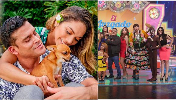 Christian Domínguez e Isabel Acevedo: las fotos del sketch sobre 'juicio' por su perrito