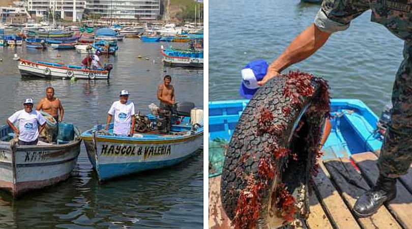 ​Produce dirigió la limpieza de residuos sólidos en el mar de Ancón