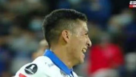 Marcelino Núñez marcó el 1-0 de U. Católica vs. Sporting Cristal. (Foto: captura de pantalla - ESPN)
