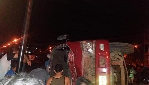 Dos heridos tras despiste de un camión en Zorritos