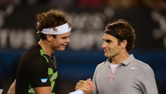 Roger Federer y Milos Raonic jugarán mañana la final del torneo de tenis de Brisbane