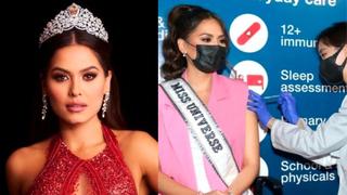 Miss Universo 2021: Andrea Meza se vacuna contra el COVID-19 