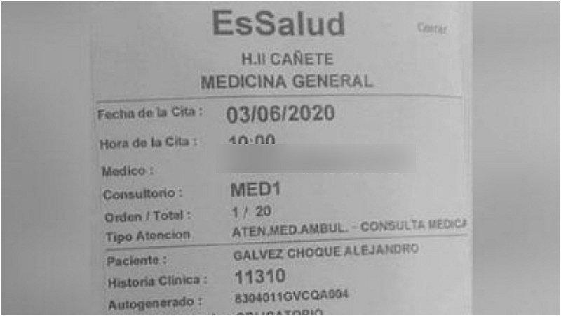 Paciente fue citado para el 2020 y EsSalud explica la razón (FOTO)