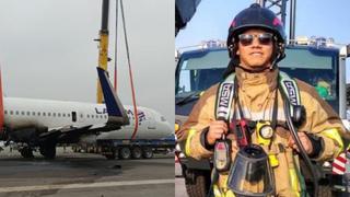 Estado de salud de bombero herido en accidente en aeropuerto Jorge Chávez: “Hay una pequeña mejoría”