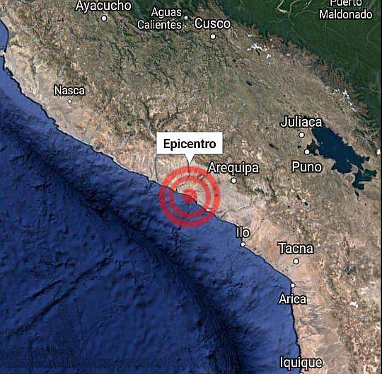 ​Fuerte sismo asusta a arequipeños durante esta madrugada