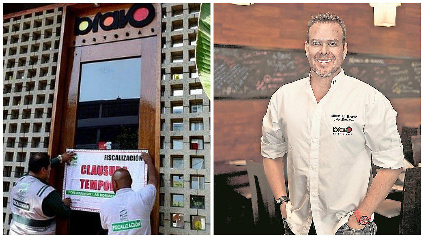 ​Christian Bravo se pronunció tras clausura de su restaurante "Bravo Restobar"