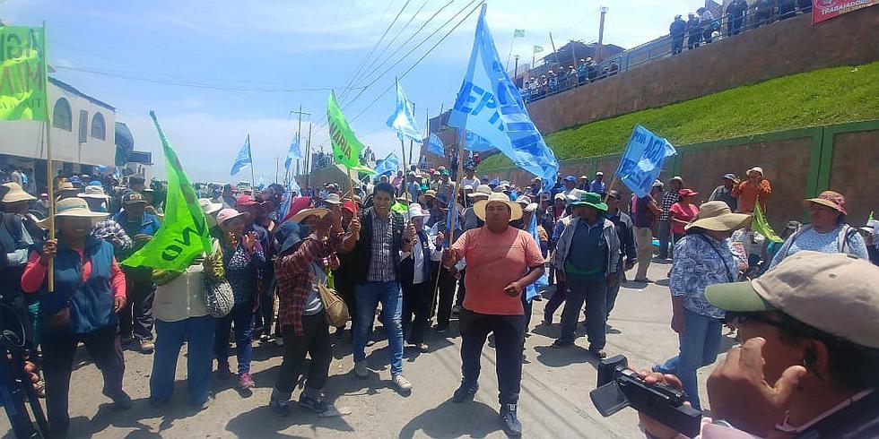 ​Quellaveco: Agricultores del valle de Tambo bloquean acceso a Moquegua y Tacna