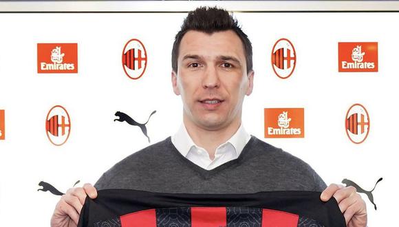 Mario Mandzukic fue anunciado como nuevo jugador del AC Milan. (Foto: AC Milan)