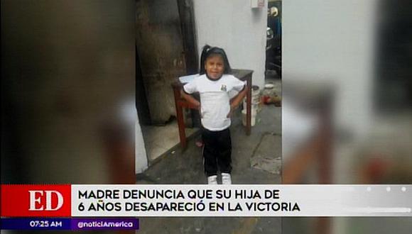 Menor de 6 años fue secuestrada en La Victoria