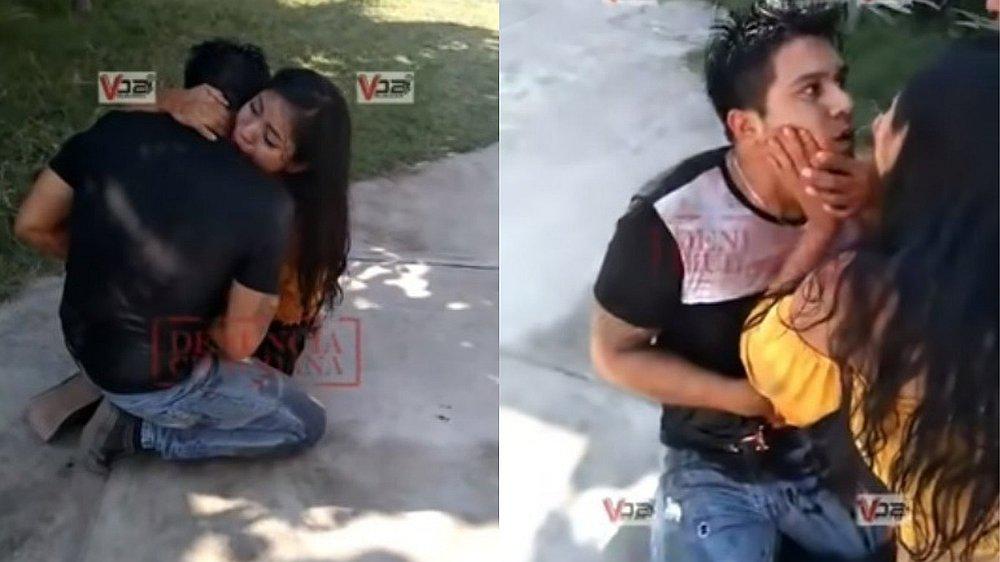 Mujer apuñala a su novio, pero luego le pide perdón: "Mi amor, no te mueras, por favor" (VIDEO)