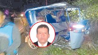 Piura: Padre de familia muere al volcarse mototaxi 