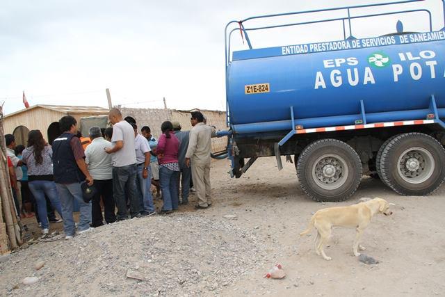 EPS Ilo gasta hasta 15,000 soles para abastecer agua en la Pampa Inalámbrica