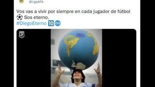 Diego Maradona: clubes rindieron tributo al campeón del mundo argentino a un año de su fallecimiento (FOTOS)