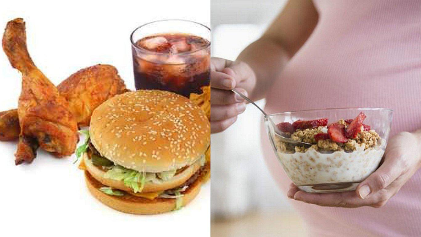 Consumo excesivo de comida chatarra reduce la probabilidad de quedar embarazada